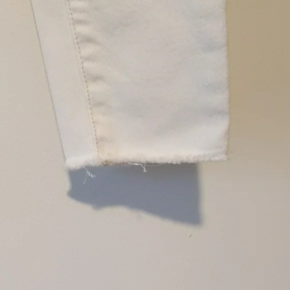 Cream Ripped Jeans - Picture 3 of 5